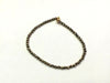 Hematite Light Gold Faceted Rounds Bracelet 3Mm
