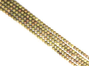 Aust Olive Opal Round Beads 6Mm