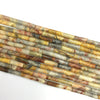 Crazy Lace Agate Tube 4X13mm
