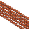 Red Jasper Big Hole Round Beads 10mm