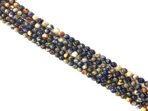 Red Line Sodalite Faceted Rounds 14Mm