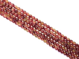 Color Jade Watermelon Crystal Round Beads 6Mm