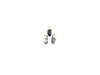 Dog Teeth Amethyst Gold Plated Pendant 8X17Mm