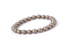 Matte Shell Pearl Khaki Bracelet 8Mm