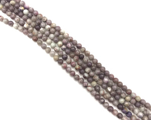 Lilac Stone Round Beads 8mm