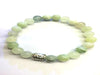 New Jade Silver Buddha Beaded Bracelet 8Mm