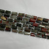 African Bloodstone Irregular Tube 7X12-8X14mm