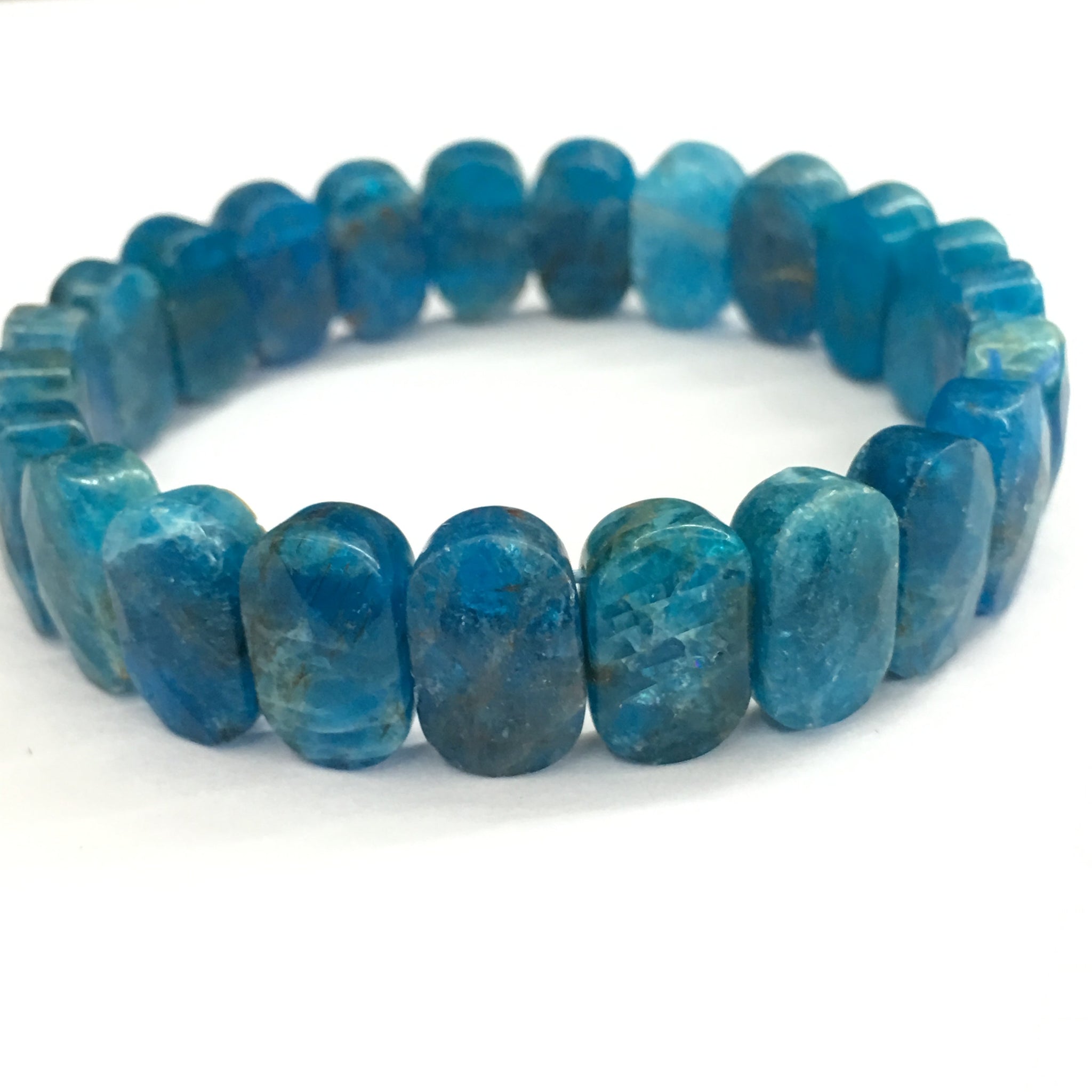 Blue Apatite Bracelet - Awakening & Manifestation - Minera Emporium Crystal  & Mineral Shop