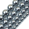 Gray Shell Pearl Round Beads 10mm