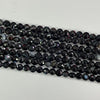 Black Sardonyx Faceted Puff Coin 6mm
