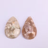 Madagascar Flower Agate Pear Pendant 32X48mm