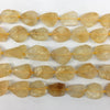 Special Finish Citrine Raw Flat Nugget 13X16mm