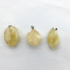 Citrine Raw Material Nugget Pendant 25-35mm