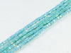 Thunder Polish Glass Crystal Blue Faceted Cube 2X2Mm