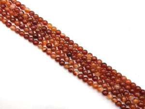 Color Sardonyx Red Round Beads 12Mm