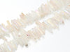 Matte Crystal Quartz White Red Stick 5X25-8X30Mm
