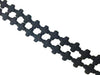 Lava Stone Black Cross 24X24Mm