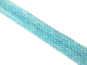Light Blue Chalcedony Round Beads 14Mm