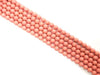 Matte Shell Pearl Deach Faceted Rounds 14Mm