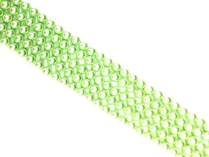 Shell Pearl Apple Green Round Beads 4Mm