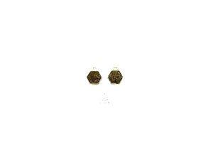 Agate Druzy Gold Earring A Pair 10Mm