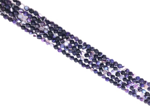 Purple Sard Onyx Matte Star Cut 8mm