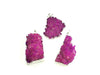 Crystal Quartz Druzy Deach Pendant 35X40-30X50Mm