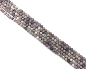 Matte Lilac Stone Round Beads 6mm
