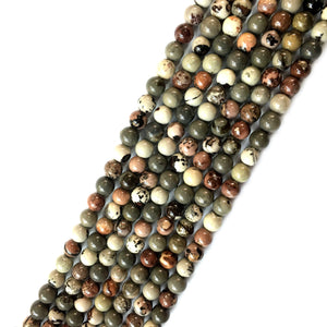 Fire work agate Beads 10mm