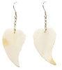 MOP natural link Leaf Earrings
