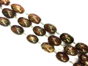 Day Pearl Agate Green Rice 18X28Mm