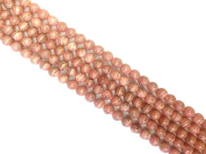 Rhodochrosite Round Beads 8Mm