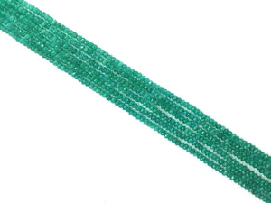 Color Jade Seagreen Faceted Roundel 2X4Mm
