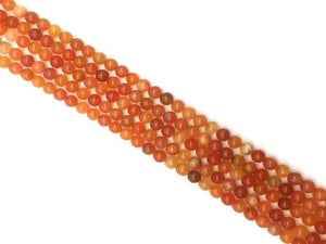 Red Chalcedony Round Beads 10Mm