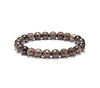 Smoky Quartz 8mm Faceted Beads Bracelet