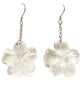 Crystal quarts Flower Dangling Earrings