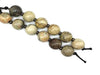 Petoskey Jasper 8 Inch Round Beads 30Mm
