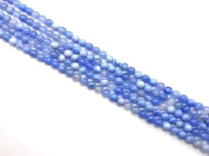 Color Sardonyx Blue Lace Round Beads 8Mm