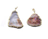 Agate Druzy Pendant 35X45-32X58Mm