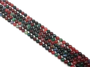 Color Sardonyx Tourmaline Round Beads 10Mm