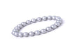 Matte Shell Pearl Silver Bracelet 8Mm