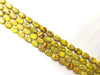 Impression Jasper Yellow Flat Oval 13X16Mm