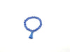 Cat Eye Stone Lake Blue Tassel Bracelet 8Mm