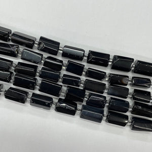 Black Onyx Irregular Tube 7X12-8X14mm