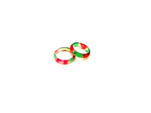 Color Agate Rose Green Ring 5Mm