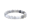 Cloud Crystal 8mm Faceted Beads Bracelet