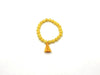 Matte Treated Color Jade Yellow Tassel Bracelet 8Mm