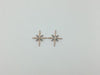 Zircon Rose Gold Metal Parts 23X28Mm