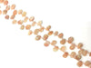 Gold Sunstone Raw Gemstonne Flat Teardrop 6X8-12X16Mm