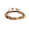 Picture Jasper Round Beads Slide Bracelet 8mm